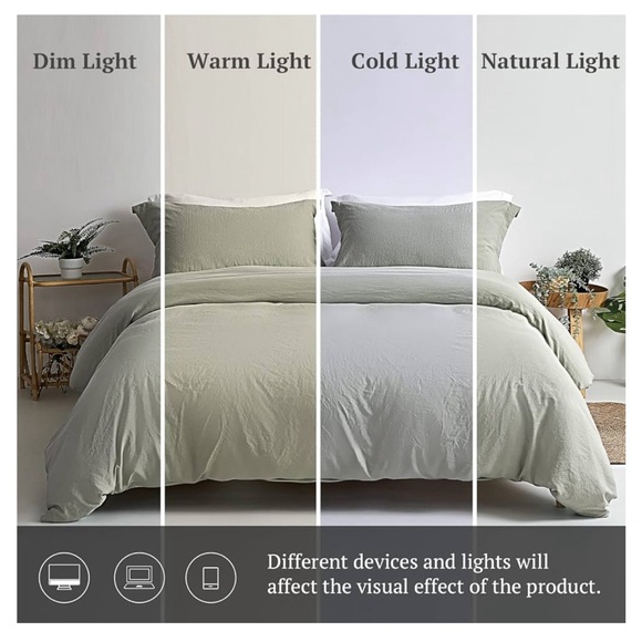 MILDLY Super Soft Duvet Cover - 3 piece full size - Picture 6 of 6